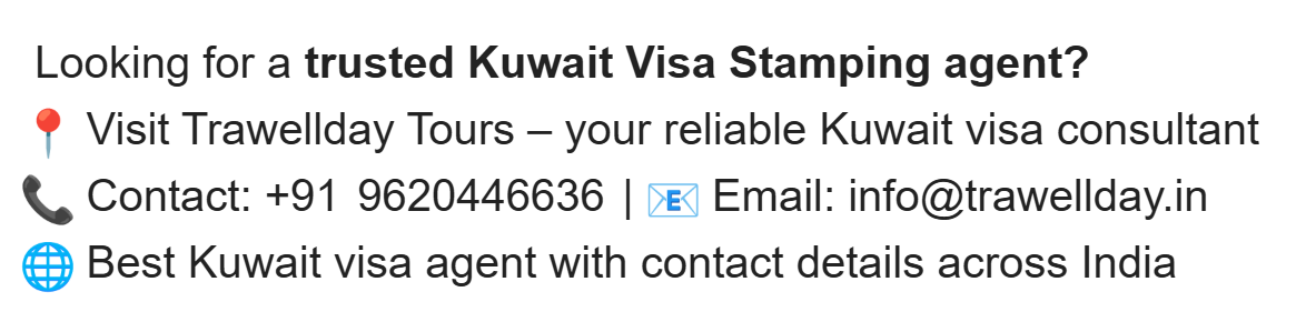 Kuwait Visa Stamping Agent in Bangalore